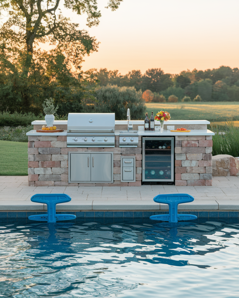 15+ Absolutely Gorgeous Poolside Kitchens